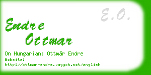 endre ottmar business card